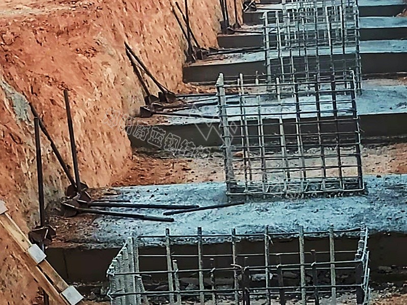 鋼結構廠房基礎施工.2